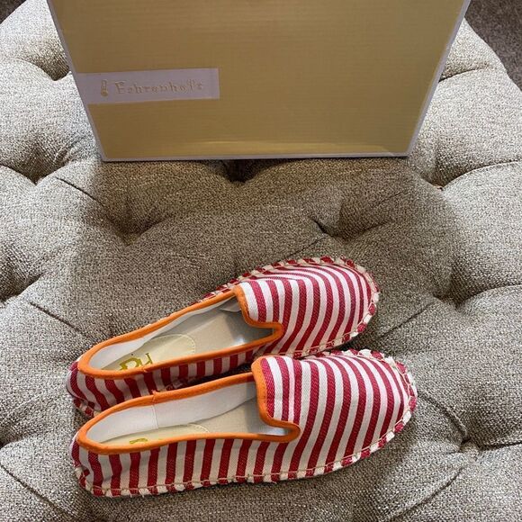 Striped  Canvas  Espadrilles - Picture 8 of 12